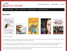 Tablet Screenshot of lisaadams.com